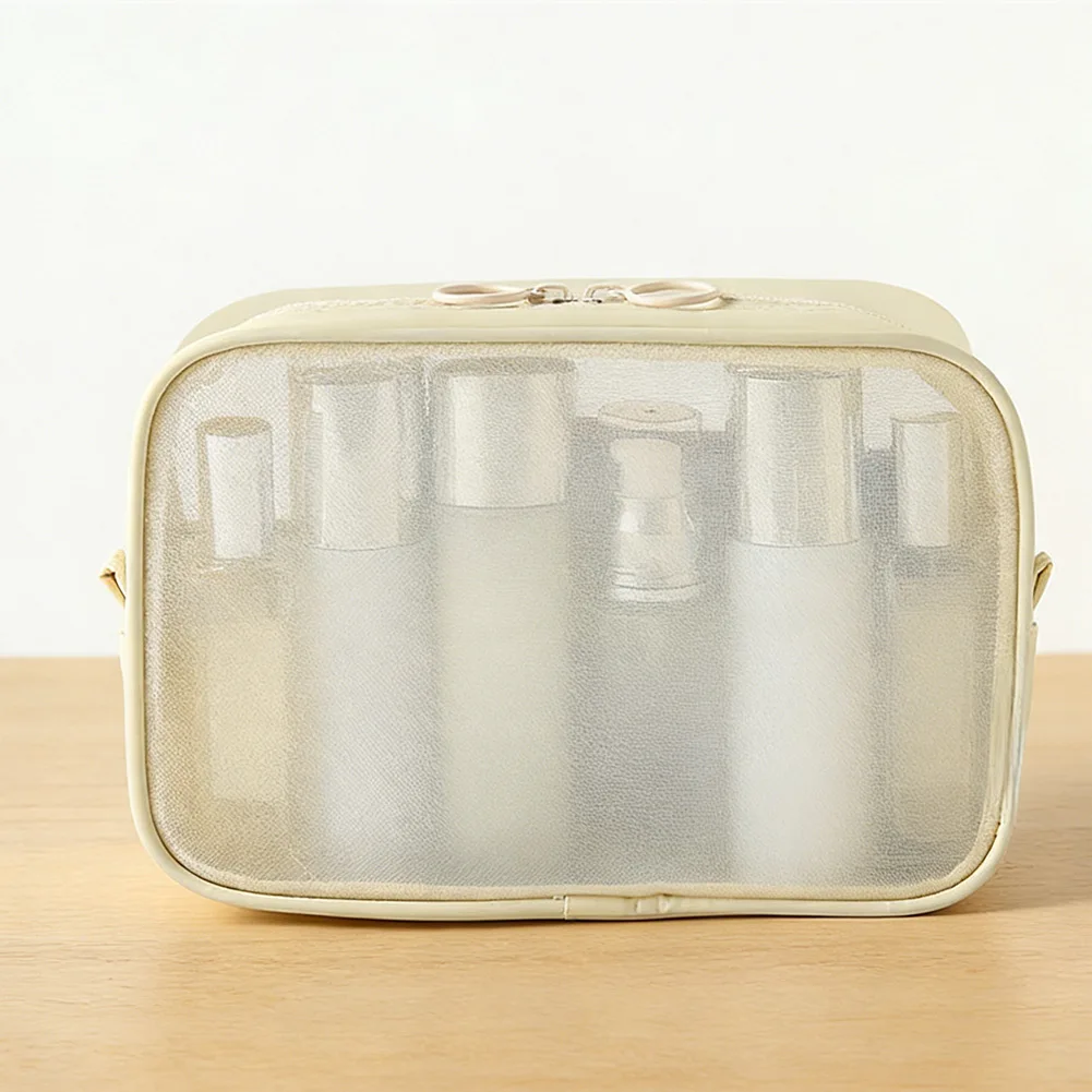 Toiletry Organizer Travel Makeup Bag Vacation Packing Three-piece Set Compact Design Nylon Construction For Travel