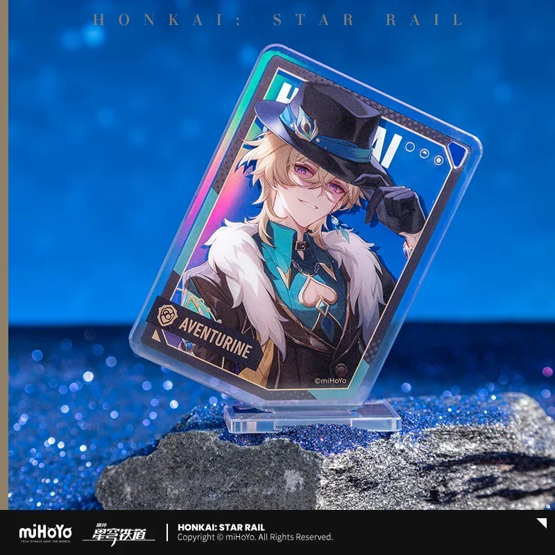 Anime Game Honkai: Star Rail Official Ata Bathroom Balance, Aventurine Acheron Cosplay, Acrylique Stand, Pendant Toys, Desktop Stand Figure