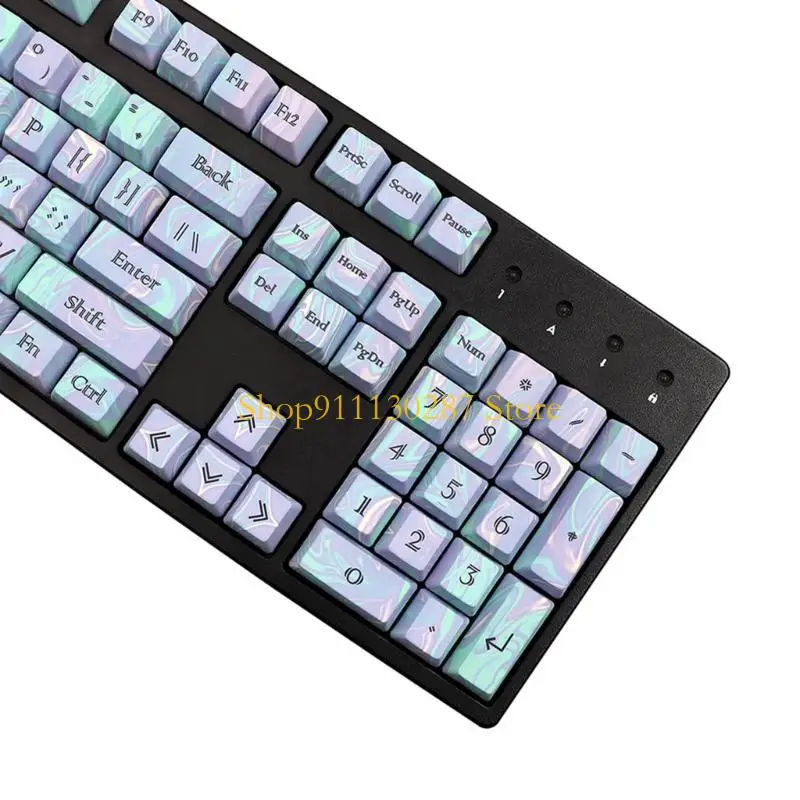 

J1hc Keycaps 112pcs Профиль OEM ANSI ISO-Dye-Subbed для механической клавиатуры