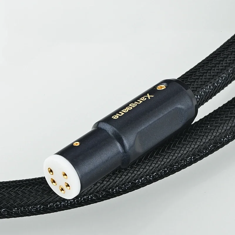 Imagem -02 - Audiophile Prata Pura Pinos Xlr Fêmea para Cabo Rca para lp Gravação de Vinil Fonógrafo Tonearm Linha de Áudio Hifi