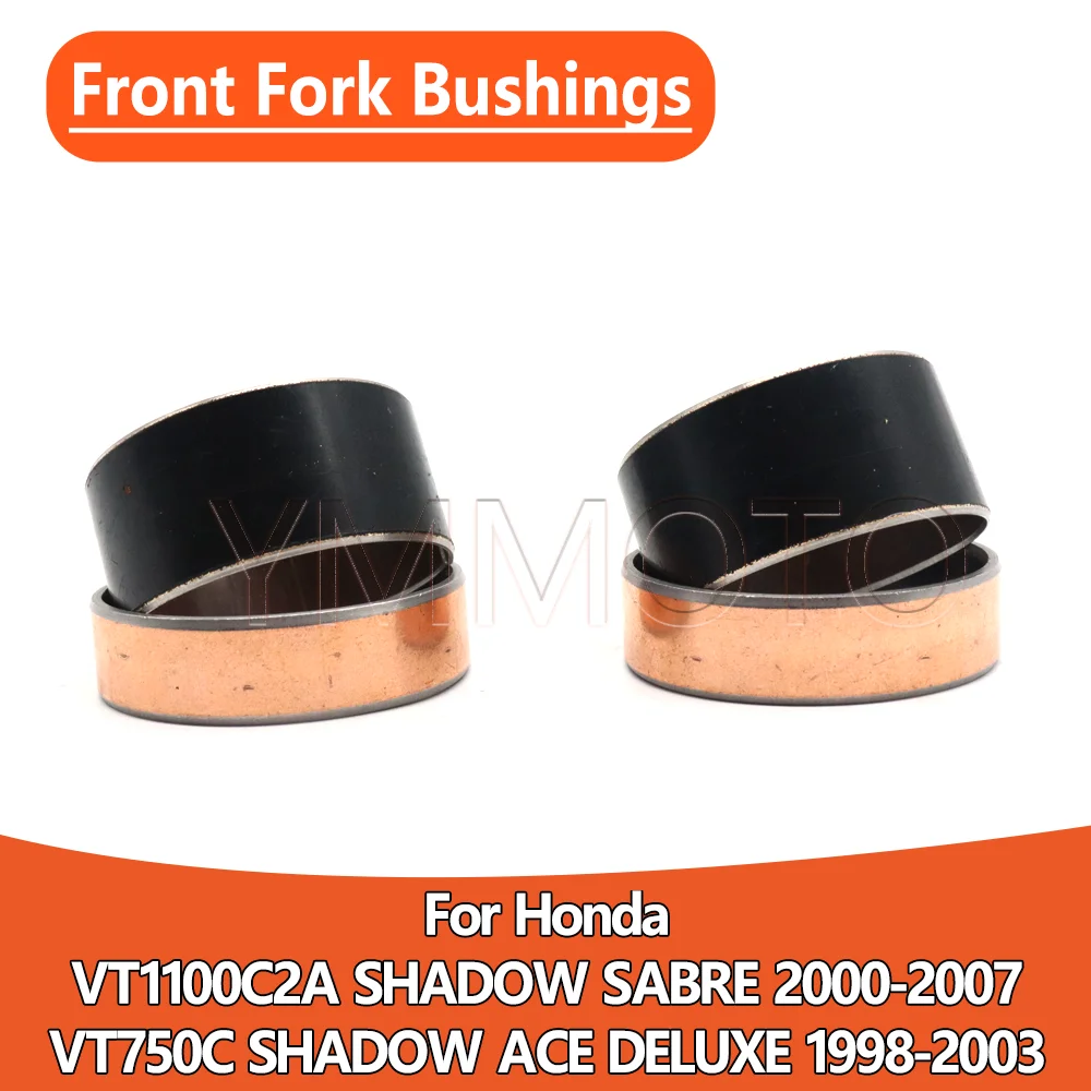 For Honda VT750C SHADOW ACE DELUXE VT1100C2A SHADOW SABRE Front Fork Bushings External Guide Rails Shock Absorption Up Down