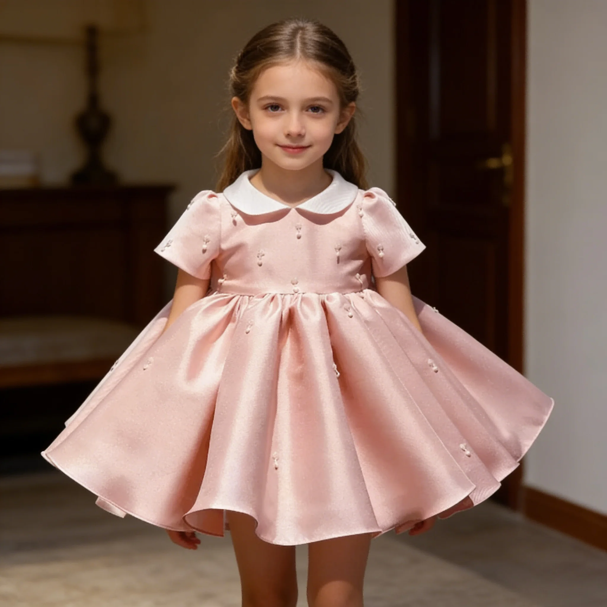 

Детское праздничное платье для первого дня рождения, свадебное платье для малышей, детское платье для выпускного, церемониальное платье для девочек, белое платье принцессы для маленьких девочек