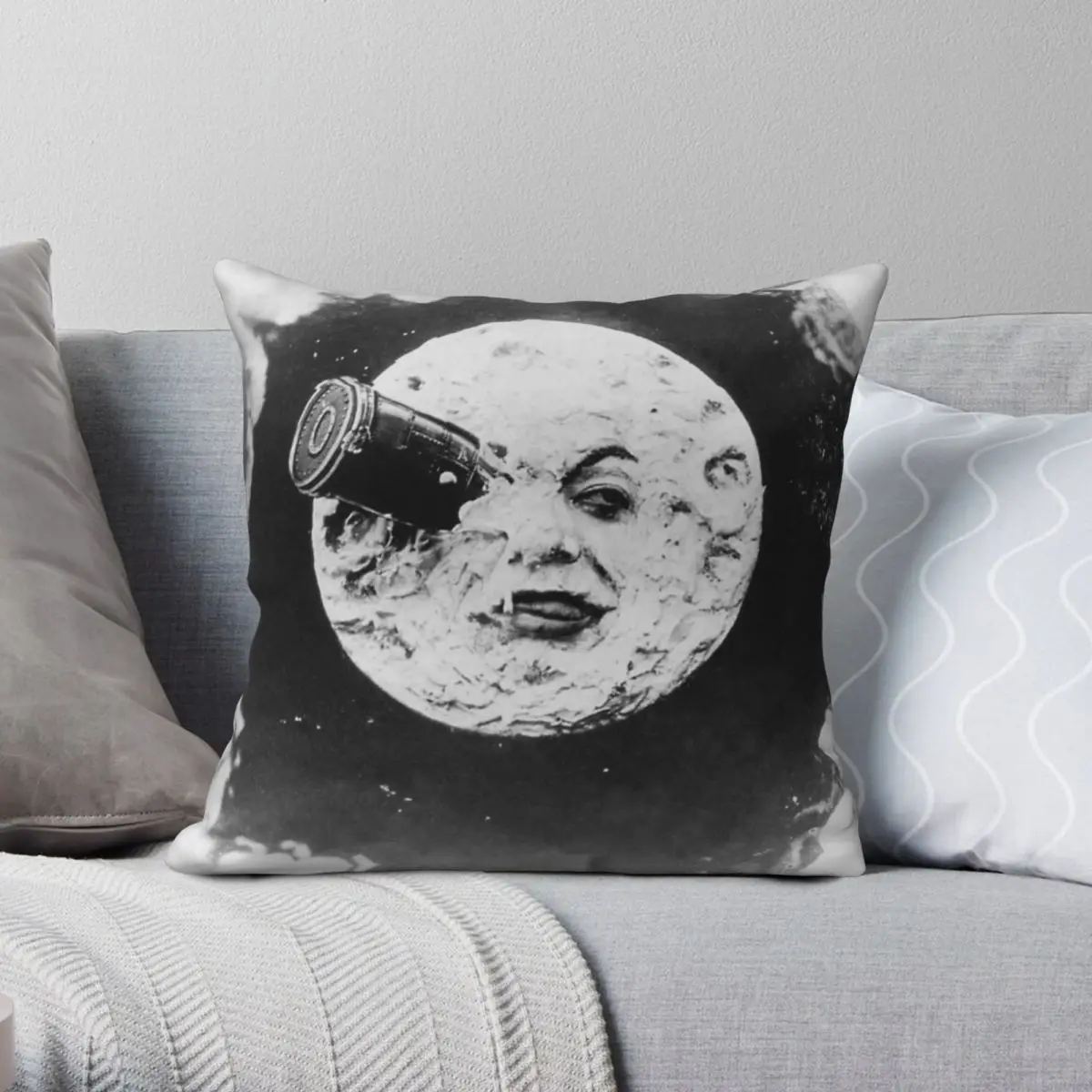 A Trip To The Moon Classic Square Pillowcase Polyester Linen Velvet Pattern Zip Decor Pillow Case Home Cushion Cover Wholesale