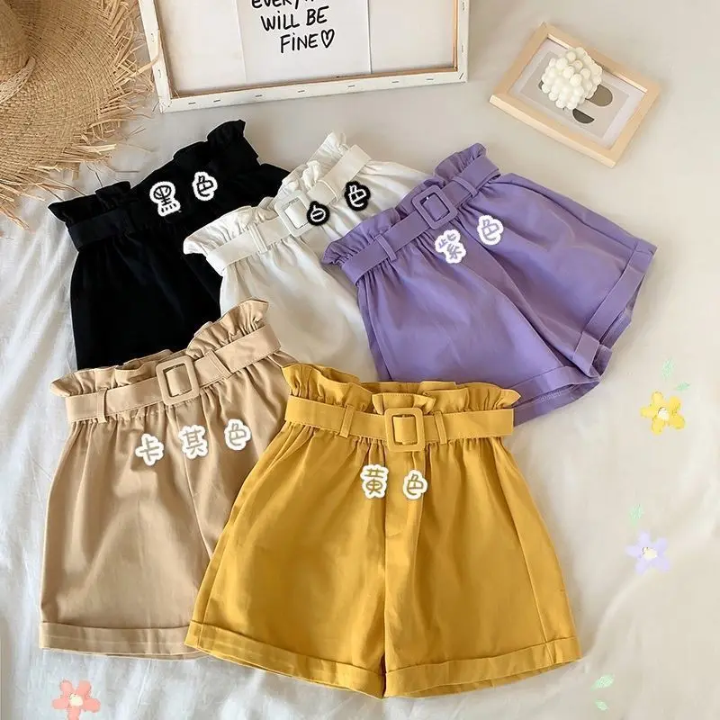 Summer Clothes for Girls Candy Color Kids Cotton Shorts for Girls Summer Casual Wear Thin Breathable Outdoor Sports Pants image 5