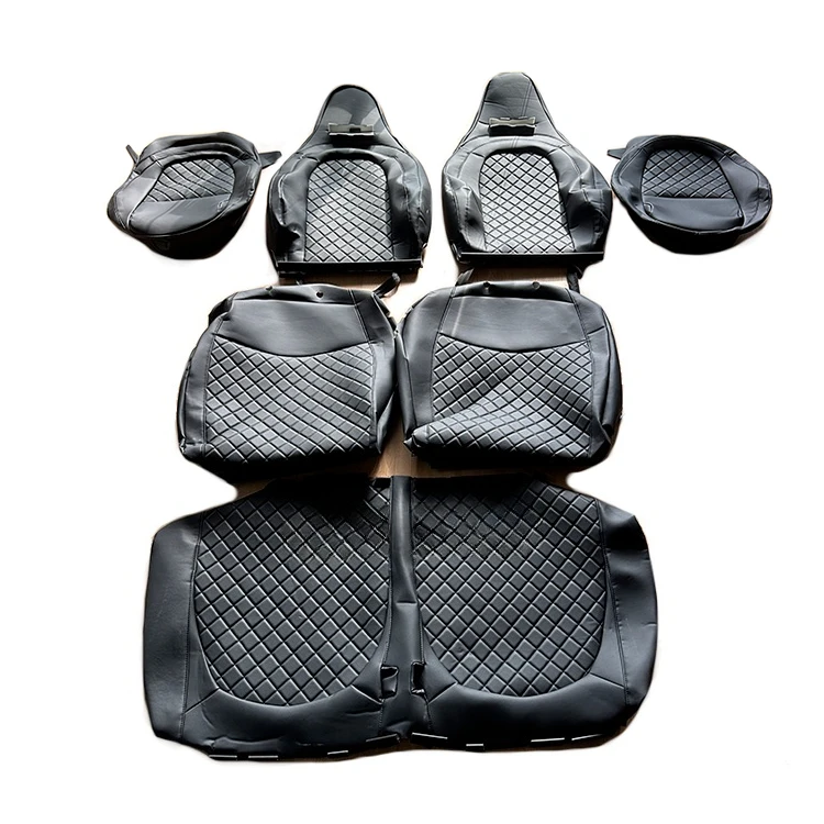 Xiangta Wholesale Price New Design Luxury Original Car Seat Cover Diamond Stitching Custom Fit Leather Car Seat Covers