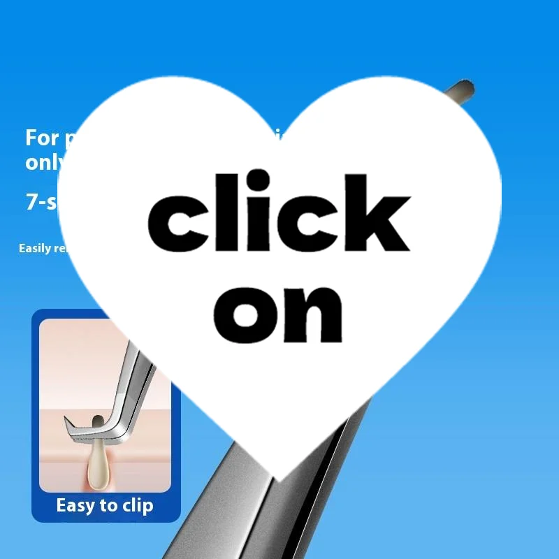 Clip de gancho en forma de 7, pinzas para espinillas y acné, belleza Facial, herramientas de aguja para eliminar el acné para el cuidado de la piel