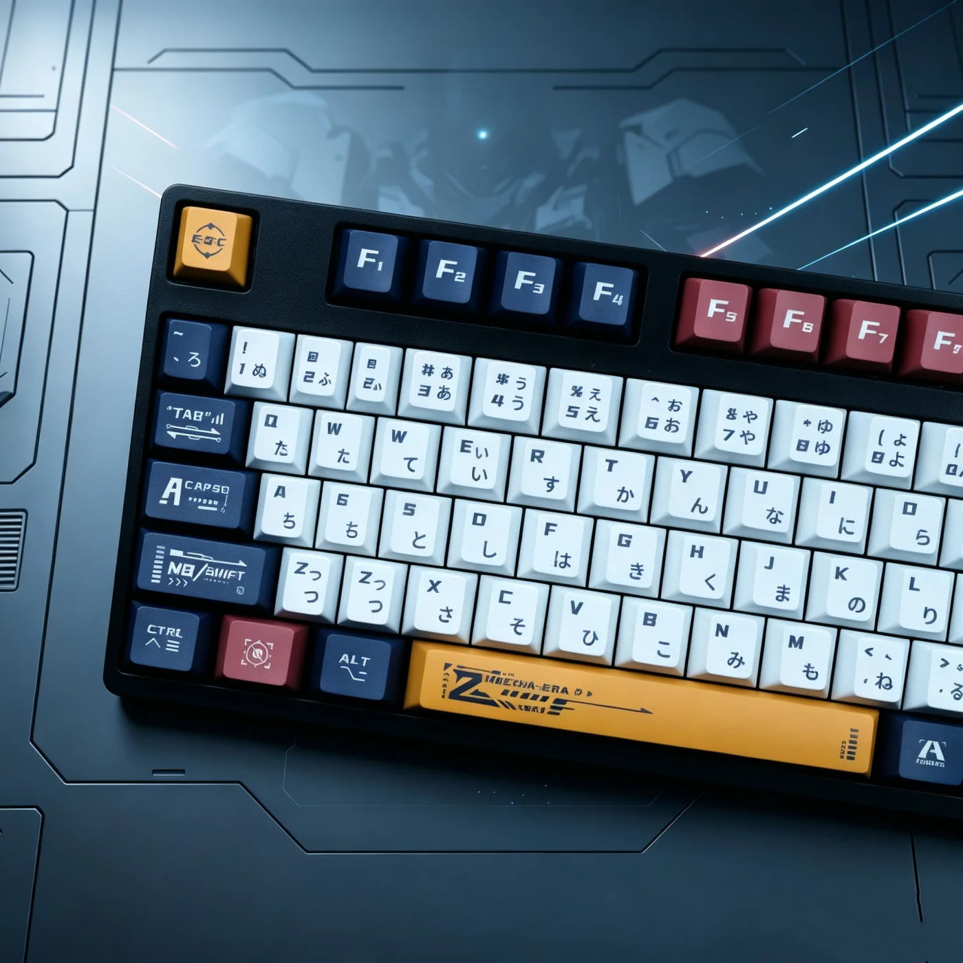 140 Keys Mecha Warriors Keycap Set Cherry Profile DYE Sublimation PBT Keycaps For Mx Switches Mechanical Keyboard