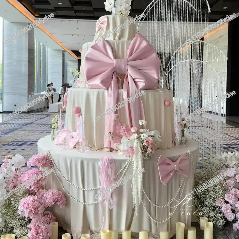 Wedding Wrought Iron Props Three-layer Dessert Table Cake Rack Wedding Multi-layer Round Table Birthday Party