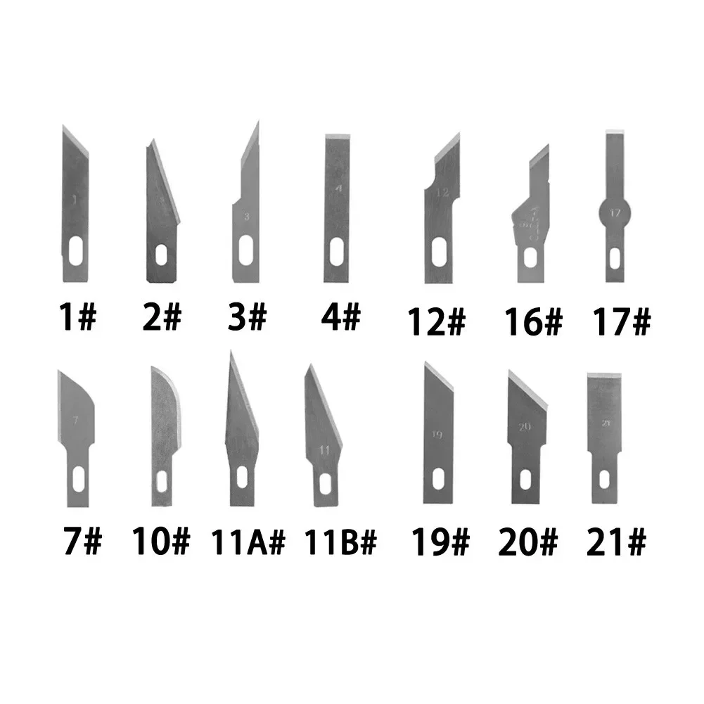 High Quality Multifunctional Craft Carving Blade DIY Hand Tools 1 Set 10 Pcs Type Optional For Leather/foam Board