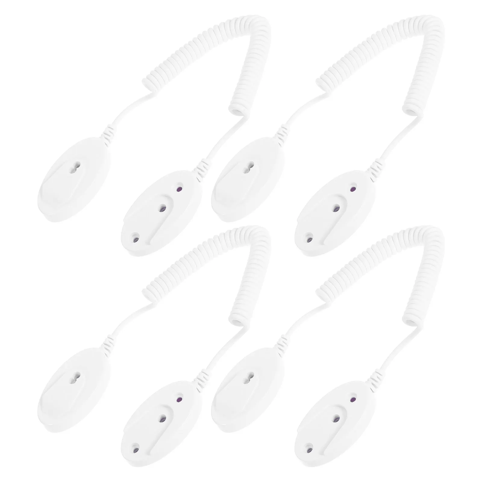4Pcs Remote Control Security Cable Anti-Lost Holder Retractable Plastic Tether Convenient Remote-Control Rope Leash