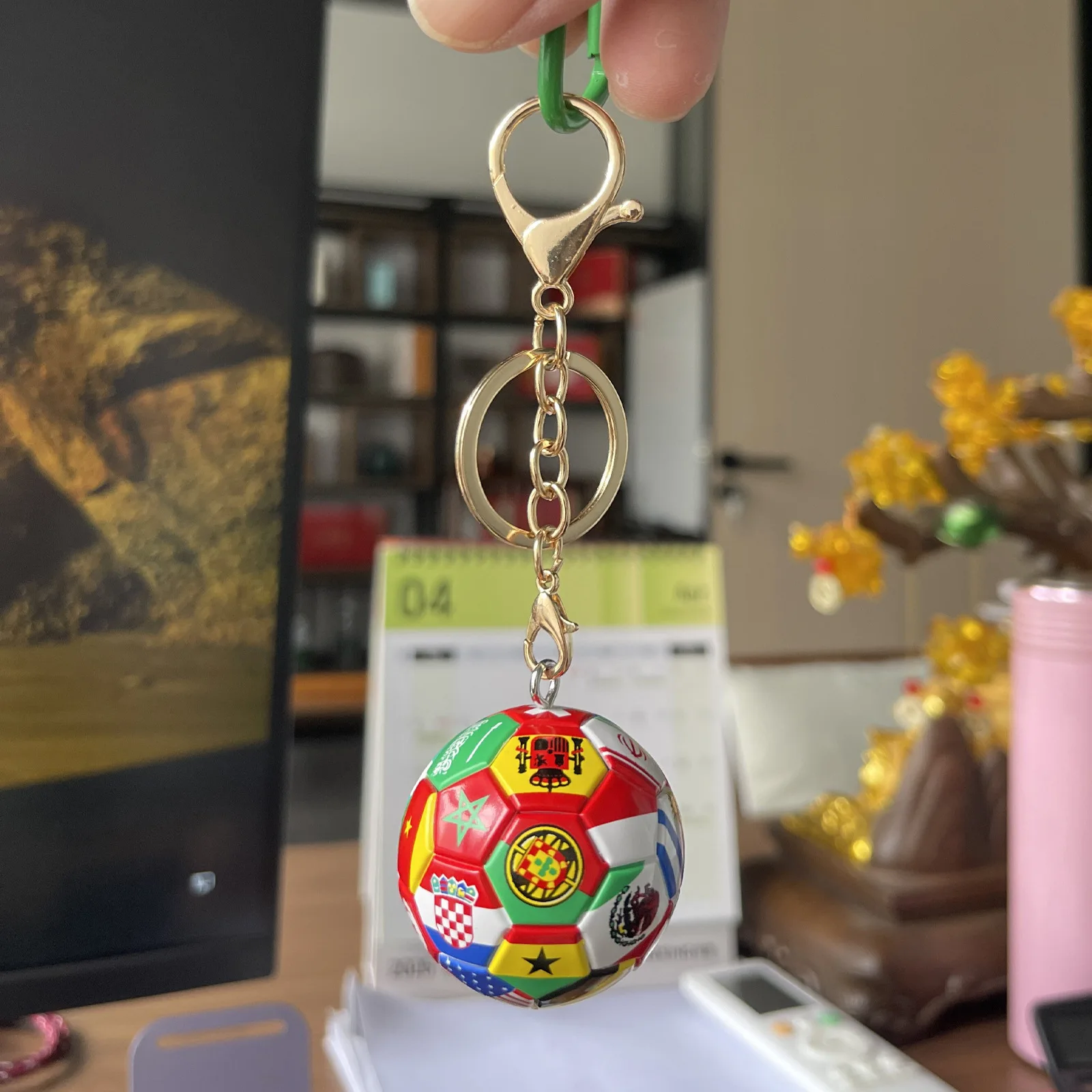 2026 FIFA Football Keychain Soccer Fan Souvenir Acrylic Pendant Key Ring Bag Charm Collectible Gift Tournament Memorabilia view 3