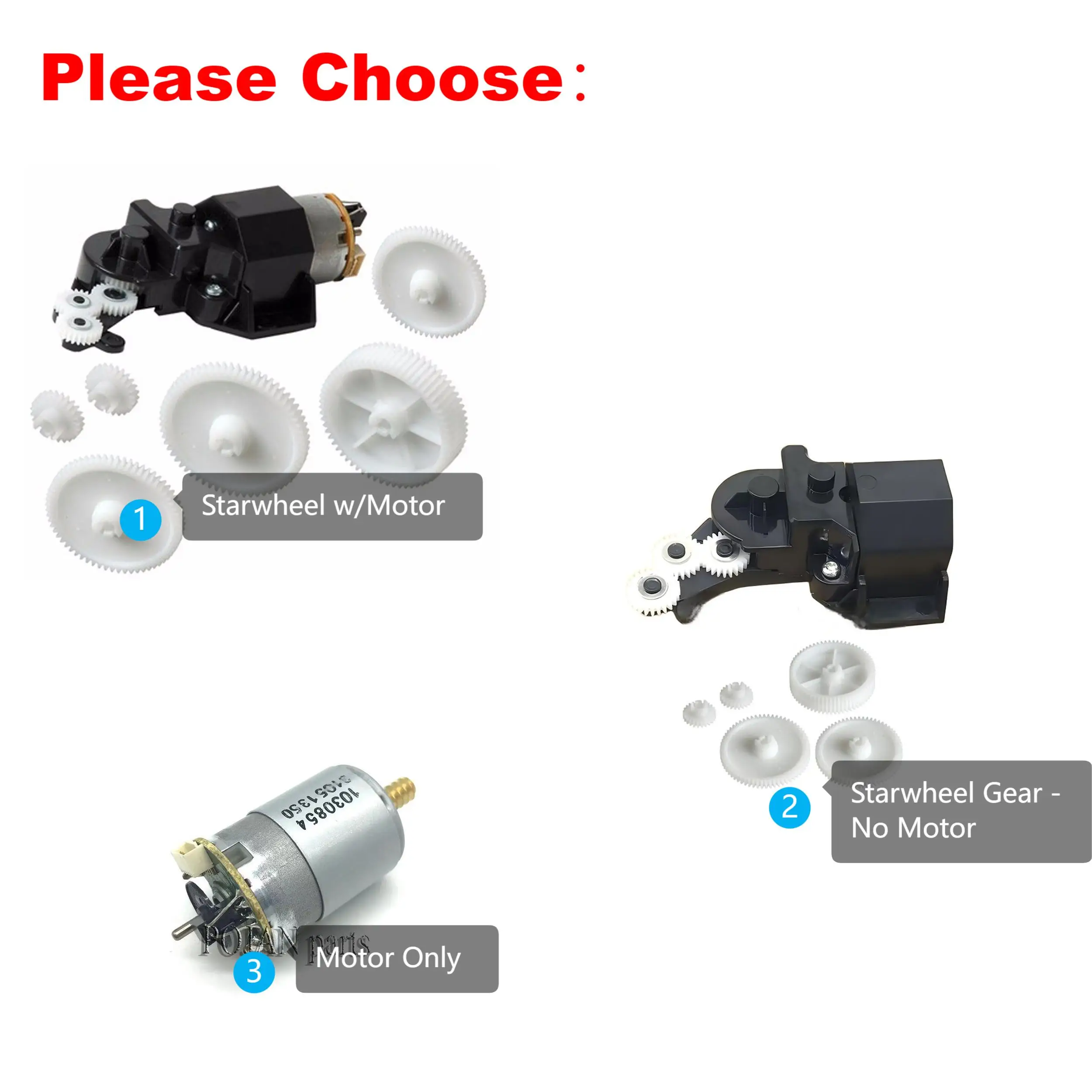 POJAN Choose Gear Or Q6718-67017 Starwheel Motor Compatibel with T610 T770 T790 T795 T1100 T1200 T2300 Z2100 Z3100 Z3200 Z5400