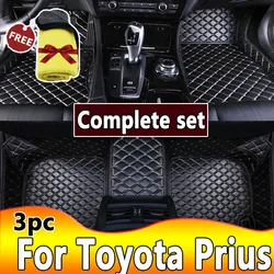 Car Floor Mats For Toyota Prius 2012 2013 2014 2015 2016 2017 Custom Auto Foot Pads Automobile Carpet Cover Interior Accessories