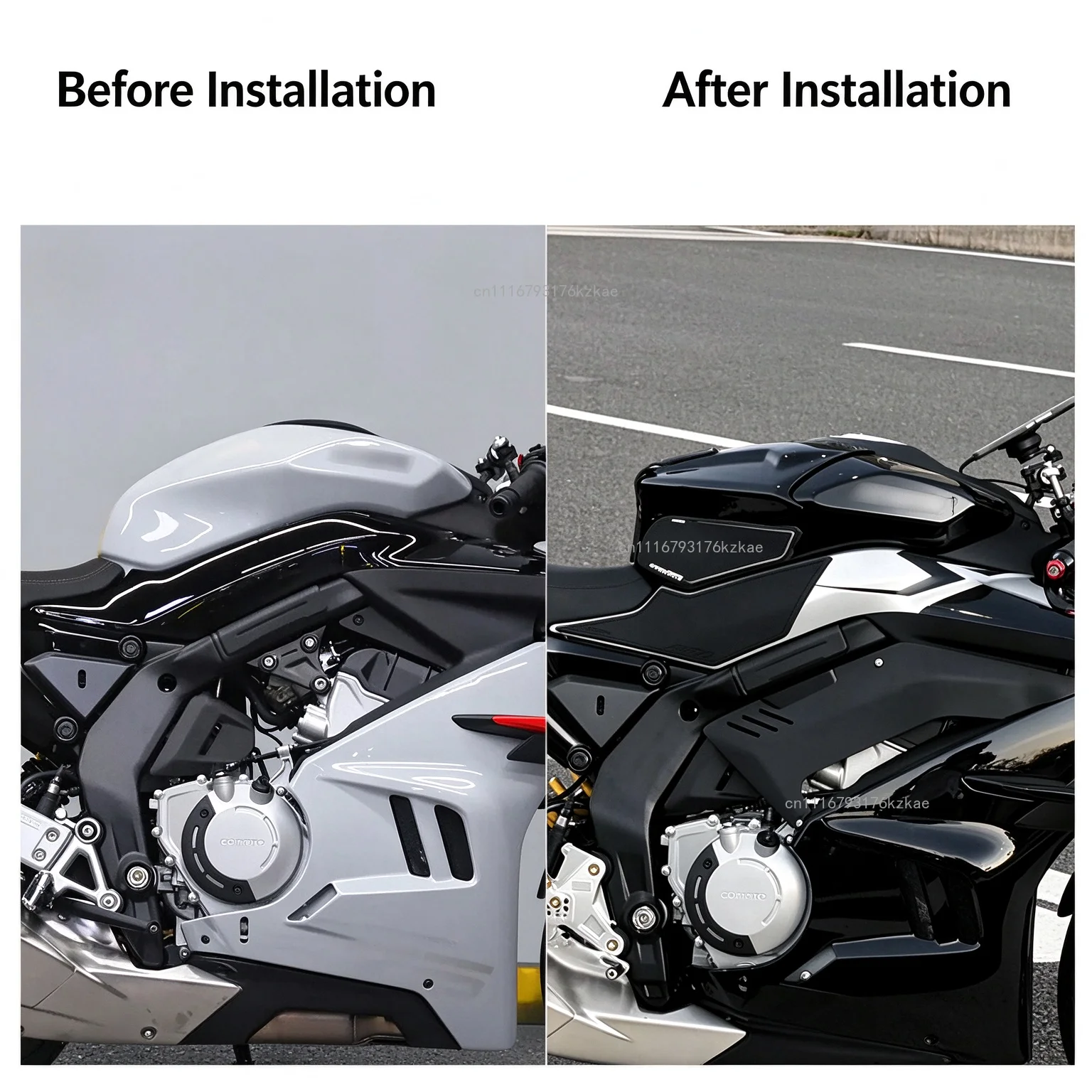 For CFMOTO 675SR-R 675 SR Motorcycle Fuel Gas Tank Cover Guard Protector Tank Fairing Shell Accessories
