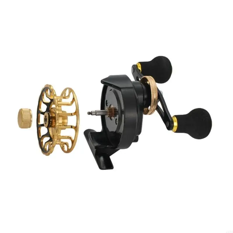 Raft Fishing Reel Metal Fish Line Wheel Right/Left Handed Fishing Raft Wheel 