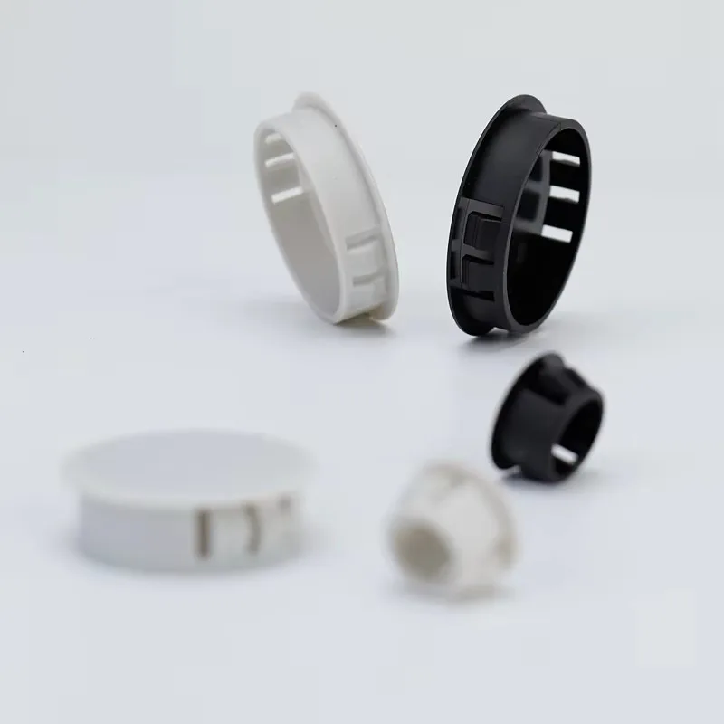 6mm-26mm black and white plastic furniture snap-on screw hole decorative cover anti-theft door hole plug