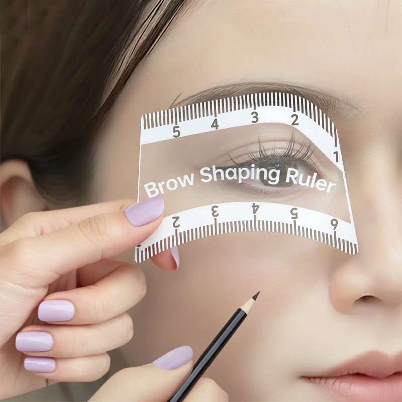 Reusable Eyebrow Stencil Kit With Eyelash Tool, Quick Shaping & Portable Design for Easy Eyebrow Drawing