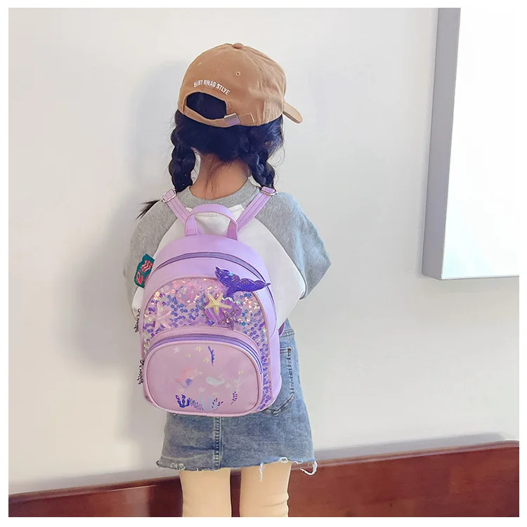 Personalized Girls Backpack Bag Sequin Toddler Backpack Custom Name Embroidery Backpack Back to School Backpack Cute Mini Bag