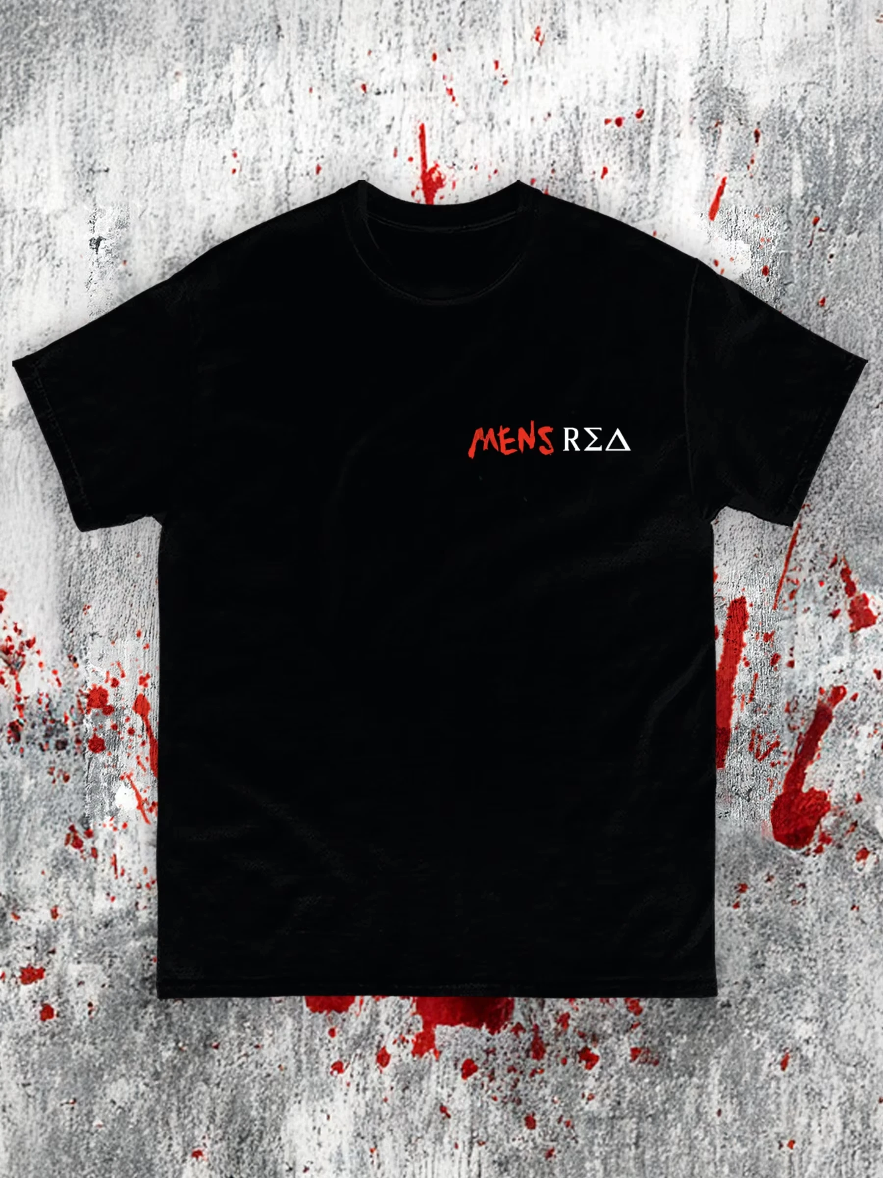 2026 Men Dark Crow Rose Graphic T‑Shirt Short Sleeve Crew Neck Loose Fit Gothic Blood Splash Poster Print Cotton Black Tops