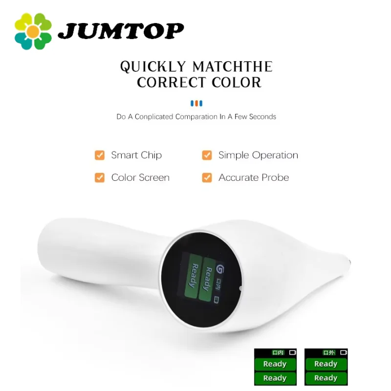 JUMTOP Dental LED Digital Shade Guide High Accuracy Teeth Whitening Color Comparator Unit