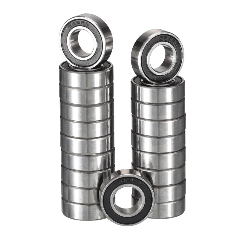 688-2RS Deep Groove Ball Bearings, ID 8mm x OD 16mm x Width 5mm Miniature Bearings, Double Rubber Sealed Ball Bearing 20pcs