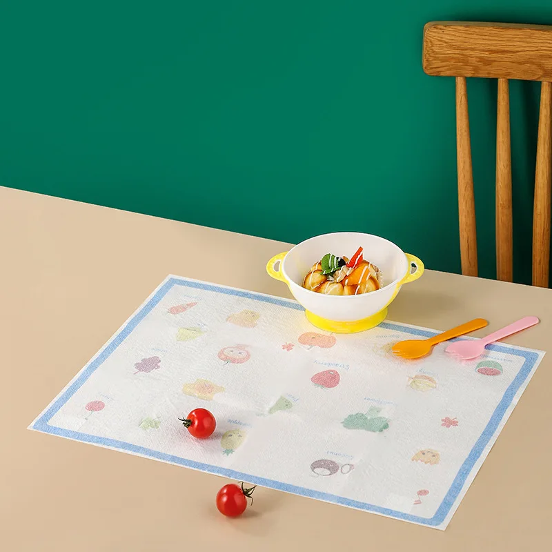 20PCS Disposable Placemats for Baby Toddle Feeding Stick-On Disposable Table Mats Portable for Travel Home High Chair - view 5