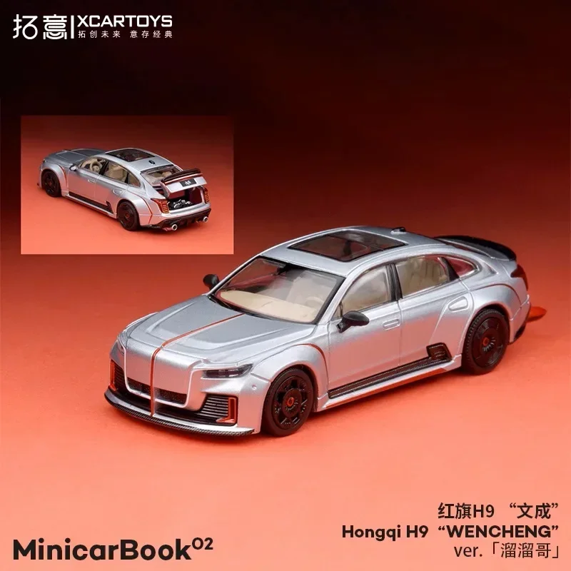 

XCarToys 1:64 Hongqi H9 "WENCHENG" silver Model Car