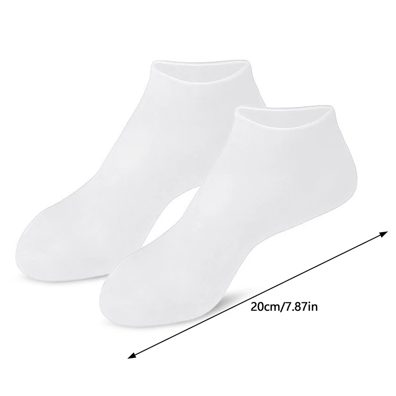 1 paio di maschera per i piedi in silicone anti crepa previene la secchezza maschera per la spa dei piedi calzini per pedicure guanti idratanti per la cura dei piedi