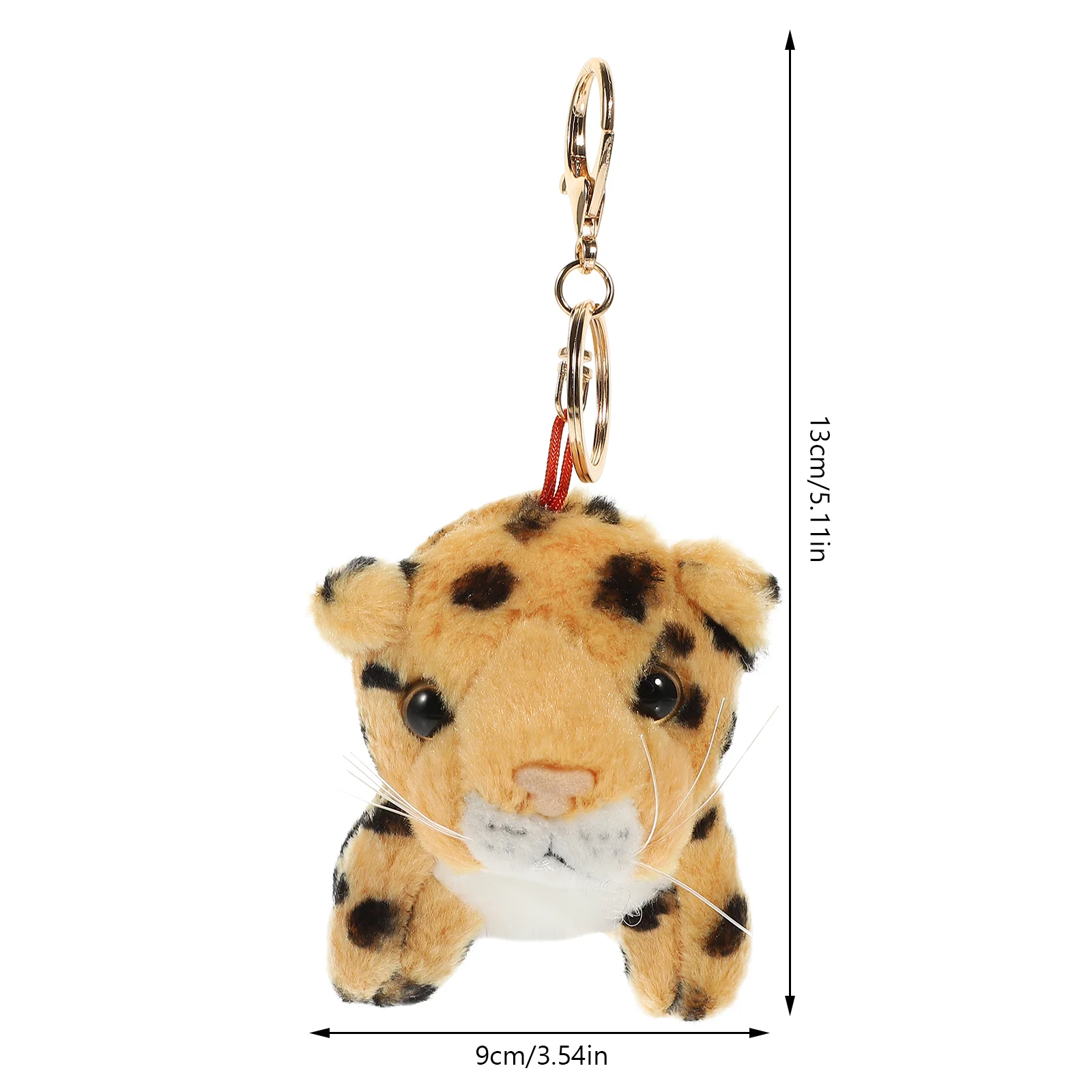 Portachiavi in peluche leopardato Coniglietto Animali di peluche Borse Bambino Bulk Giocattoli per bambini