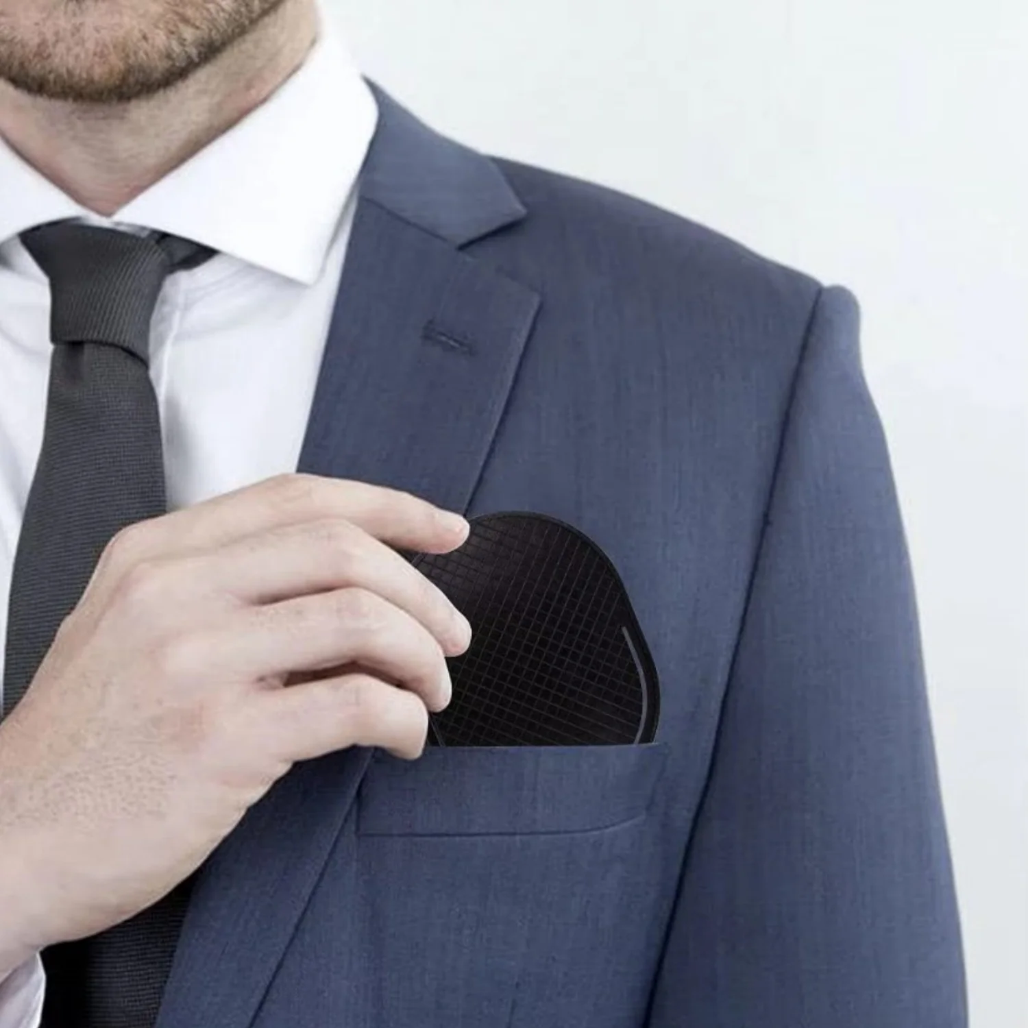 Multifunktionale Taschenhaarbürste, kleiner leichter Palm-Griffkamm, Massagebürstenkamm für Männer, tragbar für Zuhause und Reisen – Detail 5