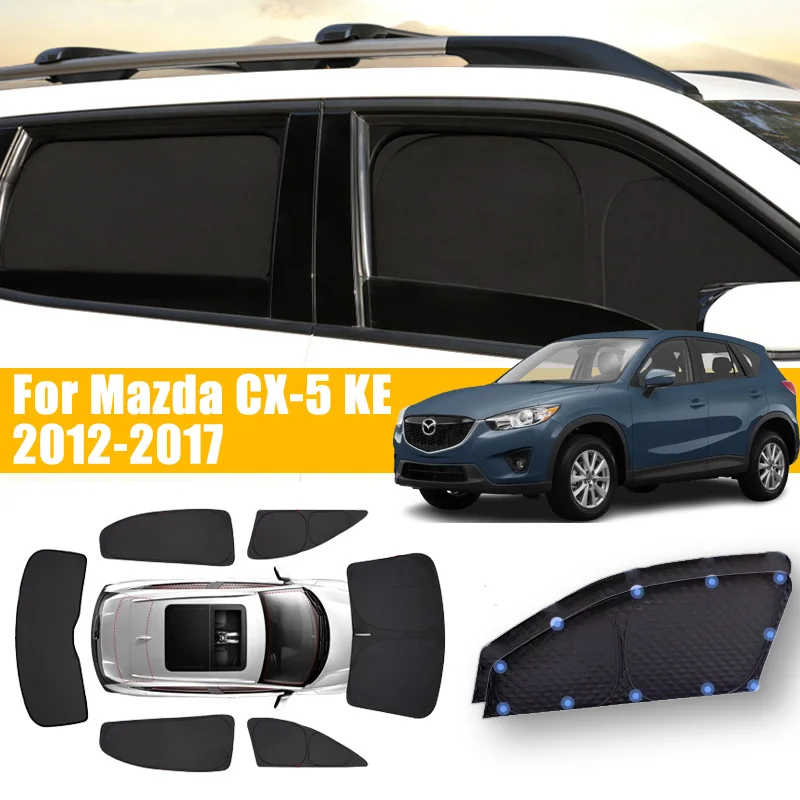 Anti-UV Car Window Foldable Sunshade For Mazda CX-5 CX5 KE MK1 2012-2017 2013 2014 2015 Car Sun Sunscreen Full Cover Accessories