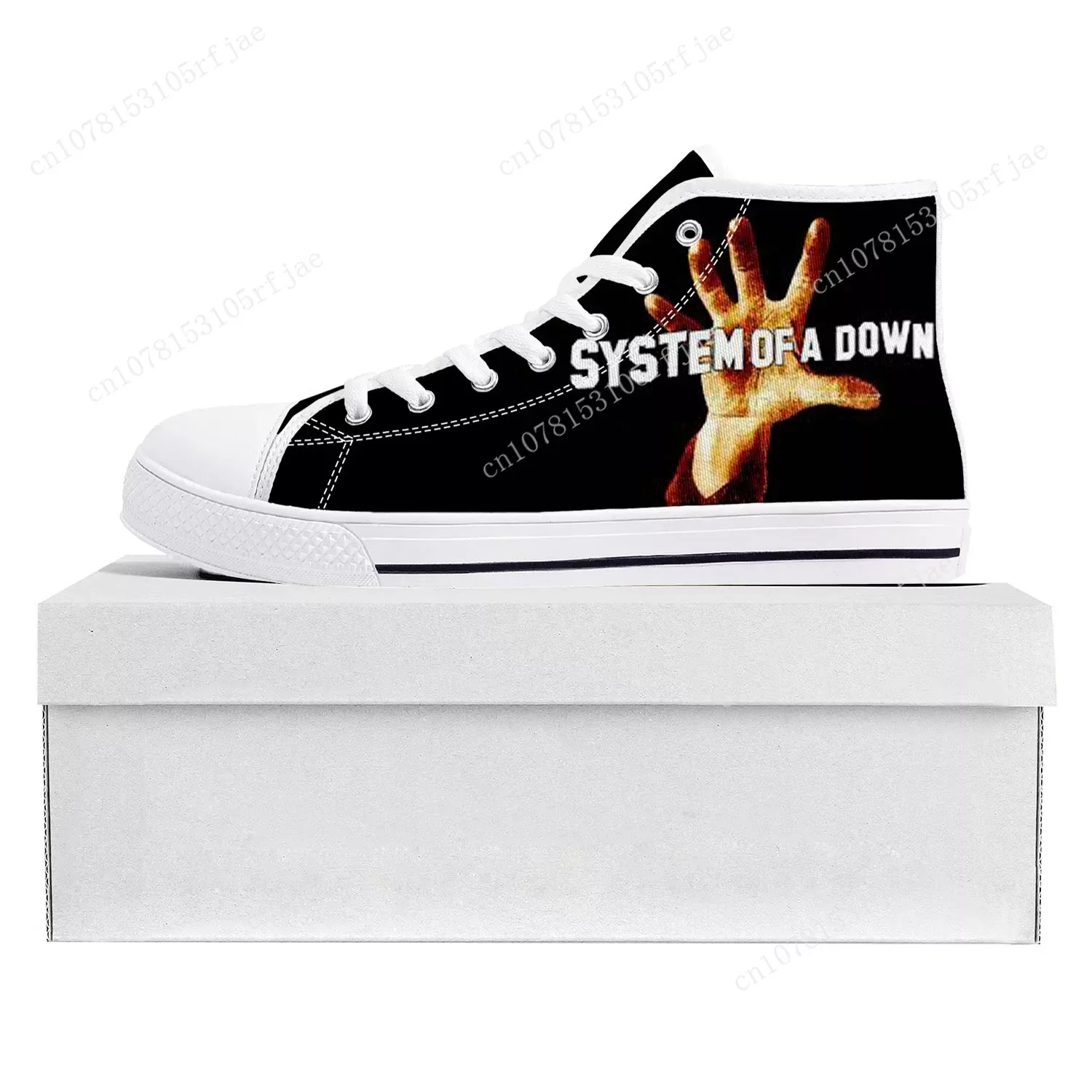 System of a Down High Top High Quality Sneakers Mens Womens Teenager Canvas Customized Sneaker Couple Shoes Custom Made Shoe