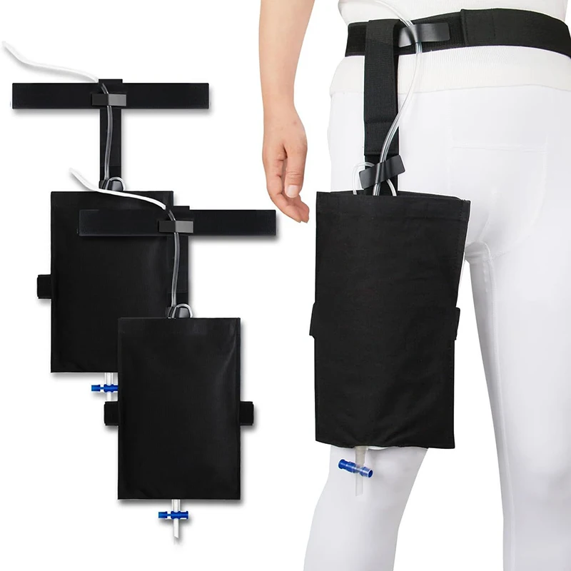 

1x Urinary Drainage Bag With Belt External Bladder Ostomy Collection Waist Bag Catheter Urine Leg Bag Holder Fixed Storage Pouch