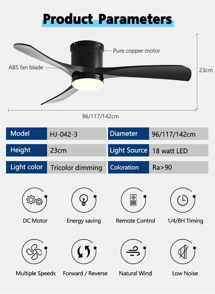 Imagem -04 - Led Ventilador de Teto com Luz e Controle Quarto e Casa Piso Baixo 110v 220v 56in