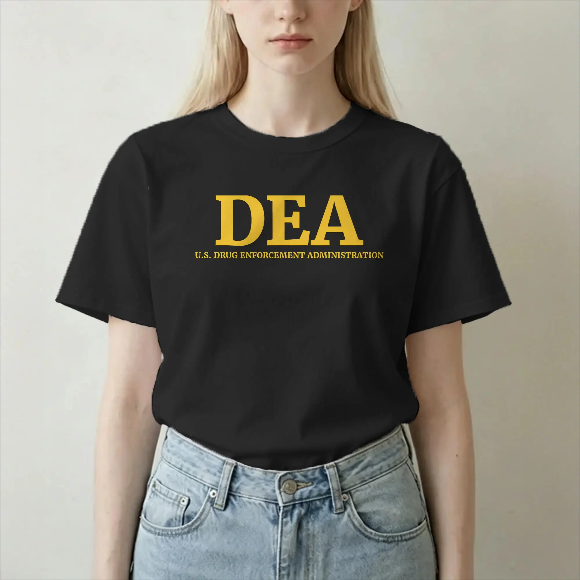 Men Women T-Shirt DEA Special Agent USA Funny Cotton Tee Shirt Short Sleeve  T Shirts Round Collar Tops Gift