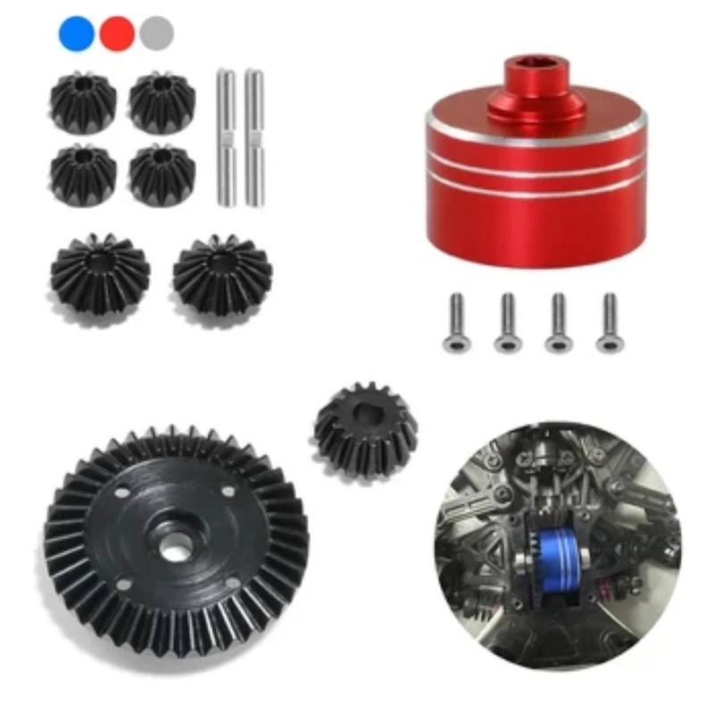 

Metal Differential Case and Steel Differential Gear Set for Tamiya TT02 TT02B XV02 1/10 RC Car Upgrade Parts Accessories