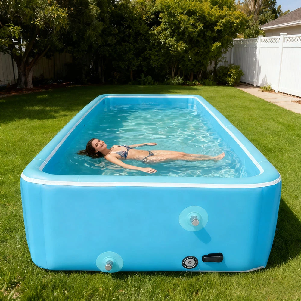 Customized Color Rectangular Swimming Pools Above Ground Big Size Swim Pool Adult Swimming Pools