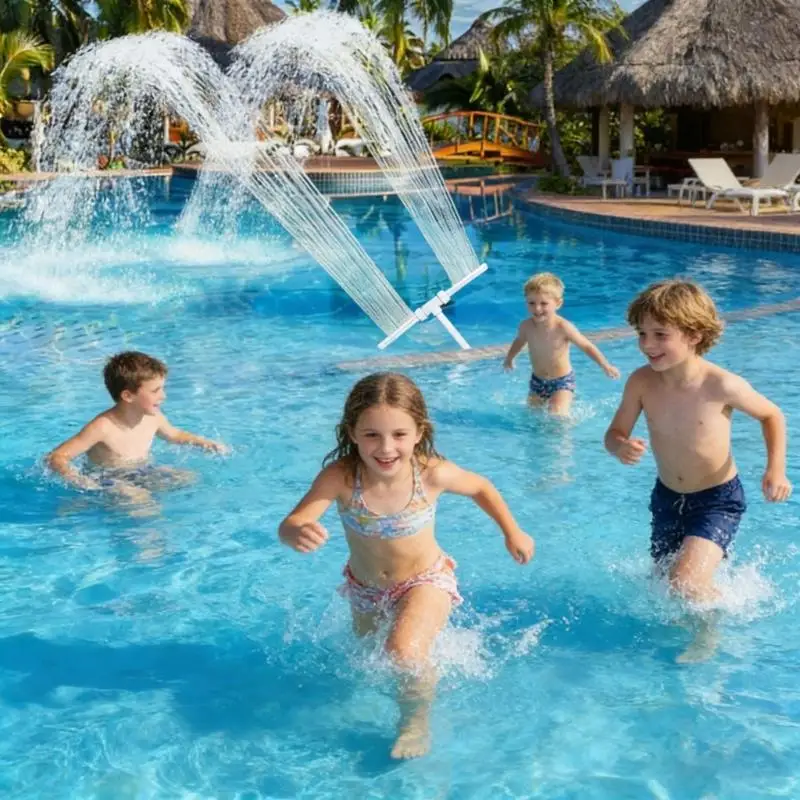 Swimming Pool stream Attachment 2 Outlets Provide Gentle sprinkle refrigerating Effect Simple To Move And Store X3UC
