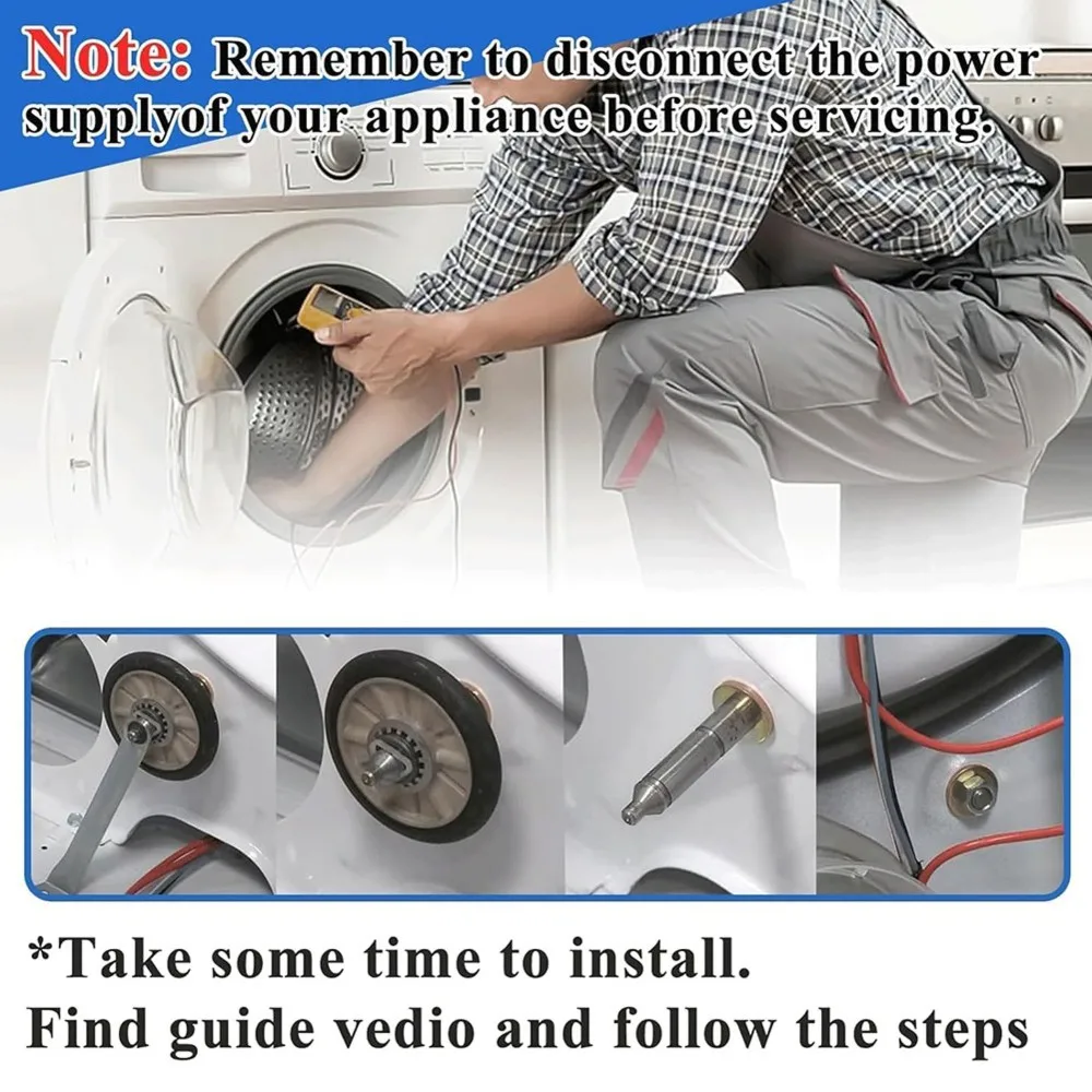 A23F-Dryer Left And Right Side Shafts Kits For Whirlpool Crosley