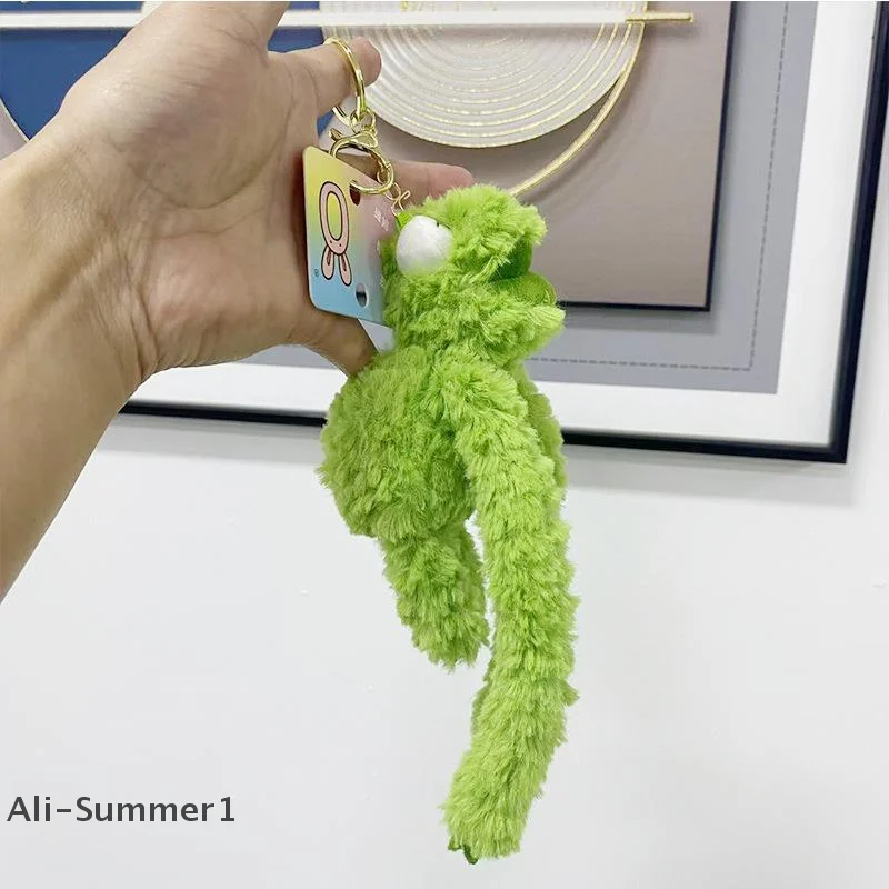 【E】신상품 바오바오와 인형 플러시 토이 펜던트 키체인 커플 인형 학교 가방 펜던트 선물 인형