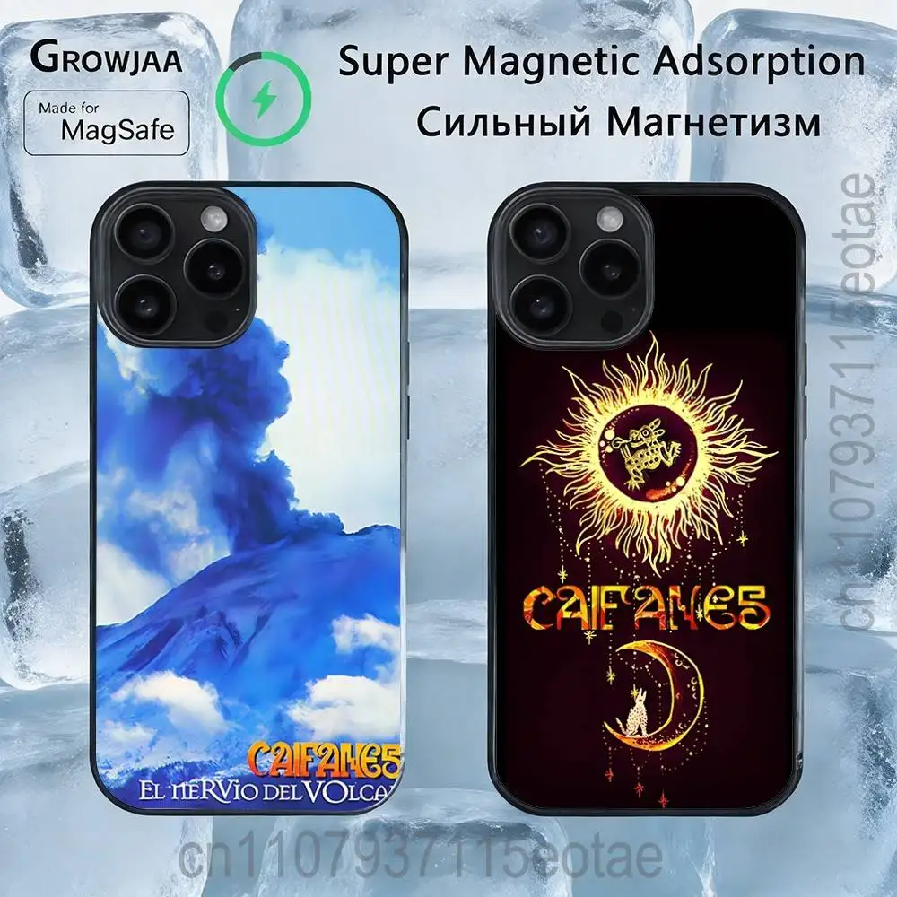 

Caifanes El Nervio del Volcan Magnetic Wireless Charging Case For iPhone 11,12,13,14,15,16,17,Pro,Max,Plus Shockproof Cover