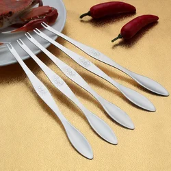 304 Stainless Steel Crab Needle Lobster Seafood Needle Crab Eating Tool Hairy Crab Spoon Fork Walnut Needle Dinnerware