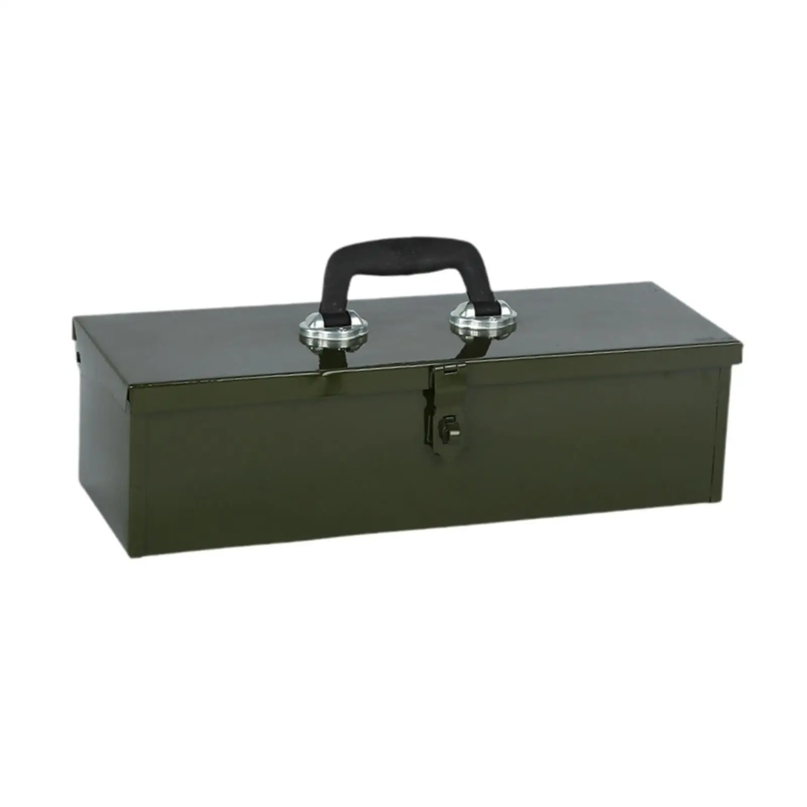 Portable Metal Tool Box with Latch Closure with Top Handle for Mechanic