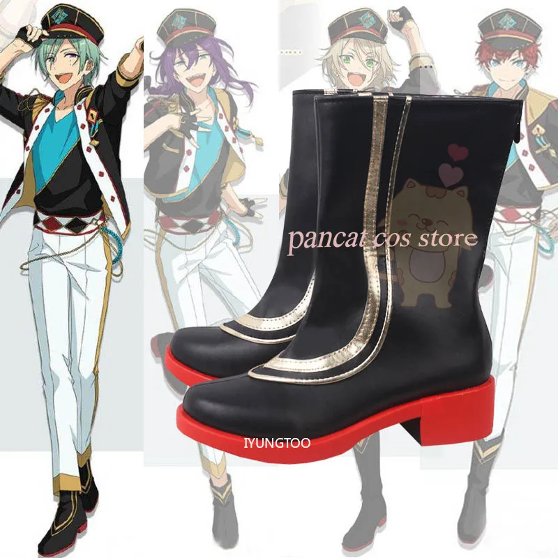 Ensemble Stars Kazehaya Tatsumi Cosplay Shoes Comic Anime Game Cos Long Boots Cosplay Costume Prop Shoes for Con Halloween Party