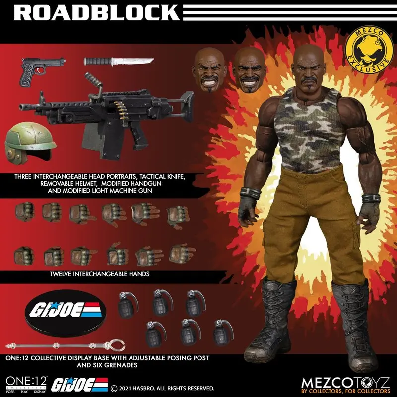 Spot Mezco Gijoe-figuras de las fuerzas especiales, figuras de obstáculos y caza de carretera de 6 pulgadas, muñeco limitado, 3842 regalo de cumpleaños, decoración de escritorio, estatua Gk