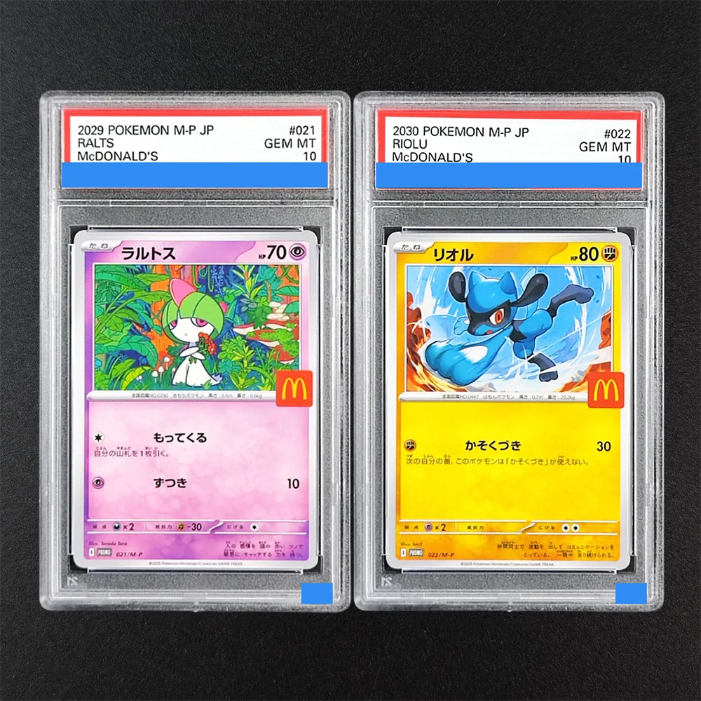 

DIY PTCG Rating Card Japanese Ralts #021 Riolu #022 M-P Promotional Cards 10Points Game Card Toy Ornaments