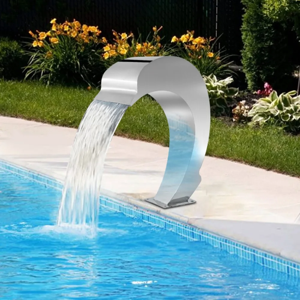 

Swimming pool water jet acrylic pool waterfall