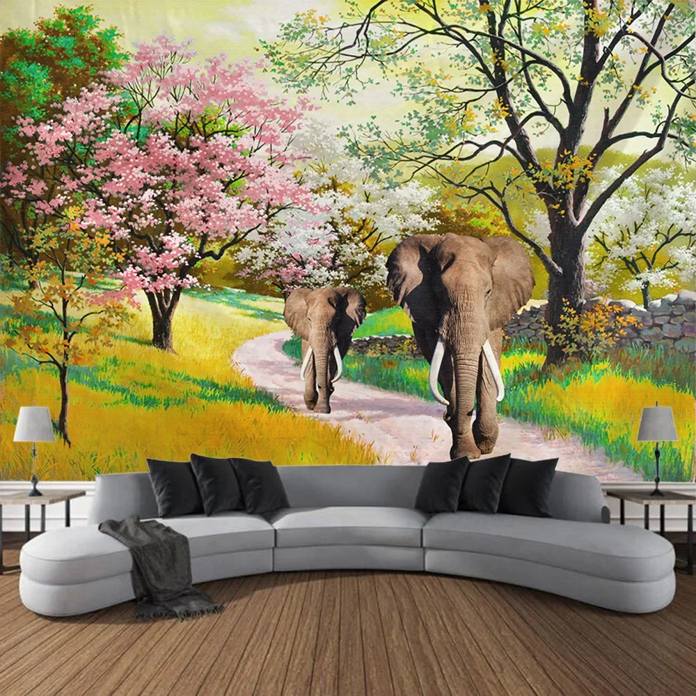 3D leopard tapestry African animal wall hanging home wall art decoration Yoga mat bed sheet beach towel blanket picnic mat