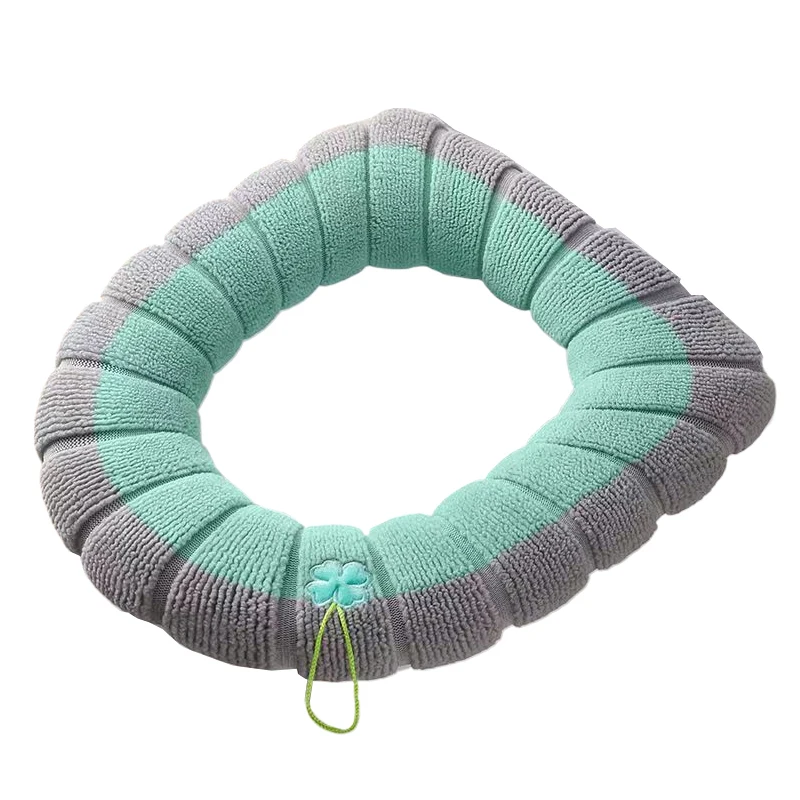 Winter Warm Toiletbril Cover Mat Met Handvat Badkamer Toilet Pad Kussen Dikkere Zachte Wasbare Closestool Warmer Accessoires