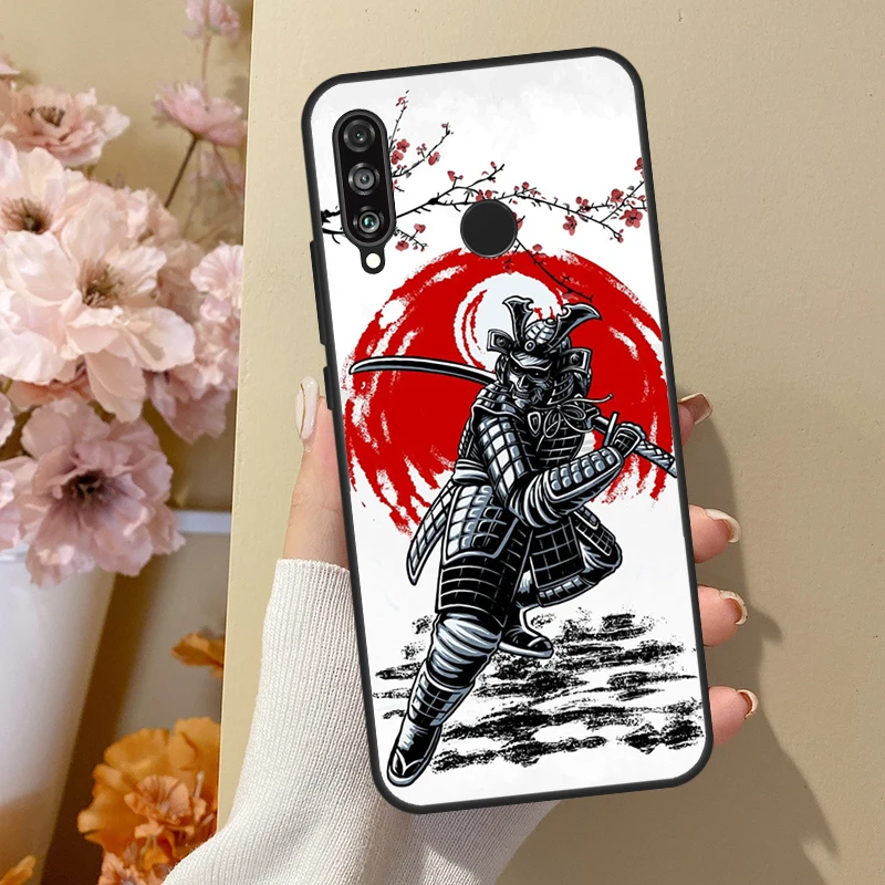 Japanese Samurai Warrior For Honor 50 Pro Phone Case For Huawei Nova 5T P Smart Z 2019 P20 P30 P40 Lite P50 Pro